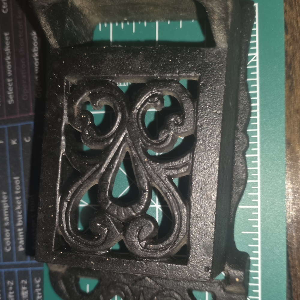 Decorative Black Cast Iron Trivet